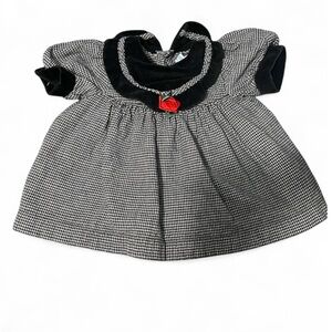 Vintage Baby Girl Dress with Rose Detail